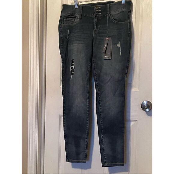 NWT Torrid Premium Womens Blue Dark-Wash Straight-Leg Jeggings Jeans Size 12R - Picture 16 of 16